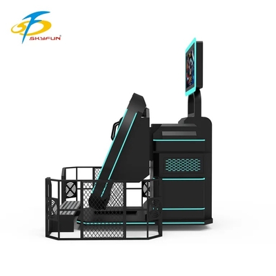 SKYFUN 360° Full-Rotation VR Motion Simulator Ride. Ein immersiver virtueller Realitätstuhl mit dynamischer Plattform, AR/VR Spielinhalt, 4K Headset, Motion Tracking, haptischem Feedback und Multiplayer-Unterstützung.