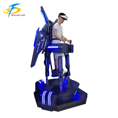 VR-Flugsimulator – Immersives 9D-VR-Flugerlebnis mit Auf- und Abwärts-Vibration, interaktiven Bedienelementen und LED-Effekten