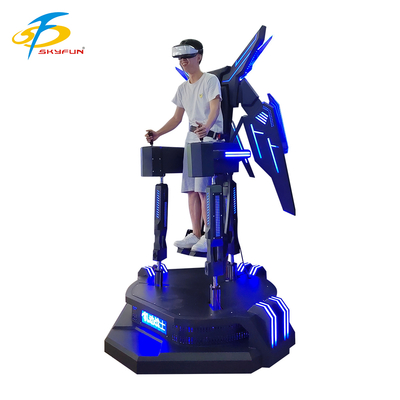 VR-Flugsimulator – Immersives 9D-VR-Flugerlebnis mit Auf- und Abwärts-Vibration, interaktiven Bedienelementen und LED-Effekten