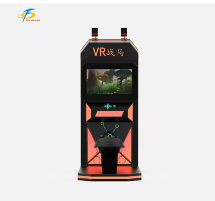 VR-Reitpferdesimulator    Realistischer Swing-Motion-Sitz, HTC Vive Wireless VR-Headset, 32-Zoll-Monitor