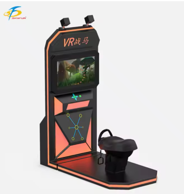 VR-Reitpferdesimulator    Realistischer Swing-Motion-Sitz, HTC Vive Wireless VR-Headset, 32-Zoll-Monitor