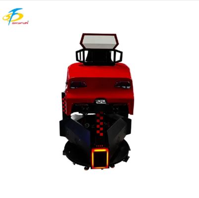 3-Bildschirm Rotes Rennwagen-Arcade-Automat – 360° Rotation, Force Feedback, 3D-Audio, Hohe Bildwiederholrate, Immersiver VR-Fahrsimulator für FECs & Spielhallen