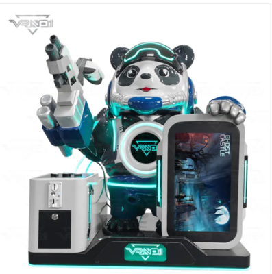 VR Panda Soldier ️ Spitzentechnologie-interaktive VR-Shooting-Maschine mit 7 Spielen, Spielzeug-Dispenser, Multi-Payment-Unterstützung und anpassbarem Panda-Design für Arcades