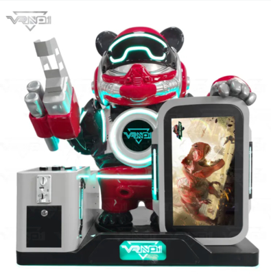 VR Panda Soldier ️ Spitzentechnologie-interaktive VR-Shooting-Maschine mit 7 Spielen, Spielzeug-Dispenser, Multi-Payment-Unterstützung und anpassbarem Panda-Design für Arcades