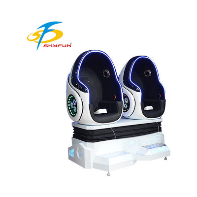9D VR Egg Cinema Doppelsitzer   Immersive VR Motion Chair mit 100+ Filmen & 15 Spielen, dynamischen Sitzen, Luft & Vibration Effekte für Arcades