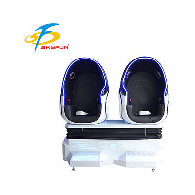 9D VR Egg Cinema Doppelsitzer   Immersive VR Motion Chair mit 100+ Filmen & 15 Spielen, dynamischen Sitzen, Luft & Vibration Effekte für Arcades