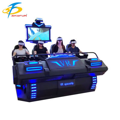 9D VR 4-Sitzer-Kino – Mehrpersonen-Immersive-VR-Theater mit über 100 Filmen & 15 interaktiven Spielen, Deepoon VR-Brille