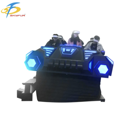 9D VR 6-Sitzer Kino-Stuhl Multi-Person VR Simulator mit 100+ Filmen, 15 interaktiven Spielen, Deeppoon VR Brille