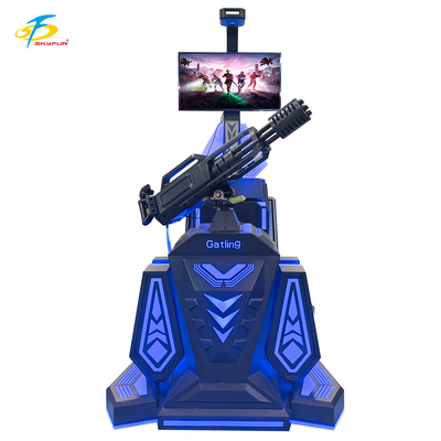 9D VR Gatling Shooting Simulator HTC Vive VR Gun Game mit 42-Zoll-LCD-Display, 5 spannende Spiele