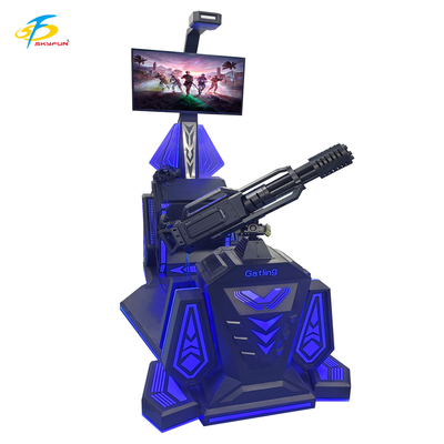 9D VR Gatling Shooting Simulator HTC Vive VR Gun Game mit 42-Zoll-LCD-Display, 5 spannende Spiele