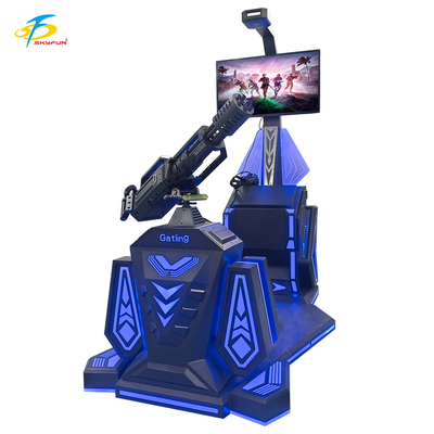 9D VR Gatling Shooting Simulator HTC Vive VR Gun Game mit 42-Zoll-LCD-Display, 5 spannende Spiele