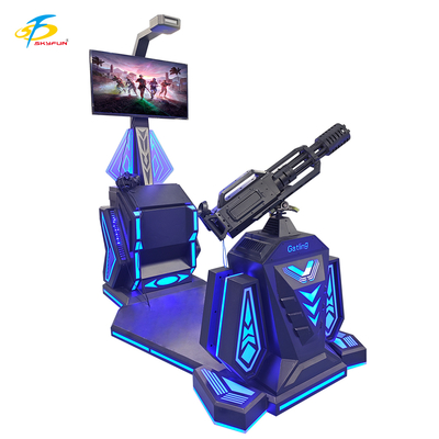9D VR Gatling Shooting Simulator HTC Vive VR Gun Game mit 42-Zoll-LCD-Display, 5 spannende Spiele