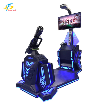 9D VR Gatling Shooting Simulator HTC Vive VR Gun Game mit 42-Zoll-LCD-Display, 5 spannende Spiele