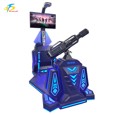 9D VR Gatling Shooting Simulator HTC Vive VR Gun Game mit 42-Zoll-LCD-Display, 5 spannende Spiele
