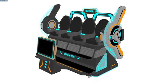 FUN Kino 4-Sitzer VR-Kino-Simulator | Multi-Player 9D VR Motion Ride mit großem Frontbildschirm, Spleißdesign, DPVR-Brille & dynamischen Spezialeffekten – SKYFUN Hersteller