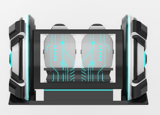Fun Time Machine 2-Sitzes VR-Kino Simulator. Crank Motion, Glasfaser-Design, Doppelsitz für Eltern-Kind oder Paare, 56 Spiele, DPVR E3-S & 44-Zoll-Touch-Monitor     SKYFUN Hersteller