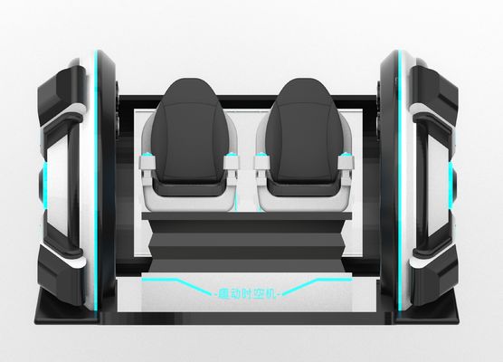 Fun Time Machine 2-Sitzes VR-Kino Simulator. Crank Motion, Glasfaser-Design, Doppelsitz für Eltern-Kind oder Paare, 56 Spiele, DPVR E3-S & 44-Zoll-Touch-Monitor     SKYFUN Hersteller