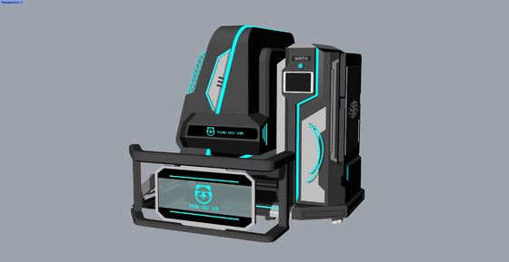 Spaßvoller Rotating Star 2 Seat VR Simulator. 360° unbegrenzte Drehung, kompakter Design, 20 Spiele mit Spezialeffekten, DPVR E3S Brille und 32-Zoll-Monitor