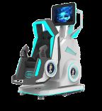 Spaßiger Drehstern 1-Sitz 360° VR-Simulator. Unendliche Drehung, Kompaktes Design, 20 Spiele mit Spezialeffekten, DPVR E3S-Brille und 32-Zoll-Monitor