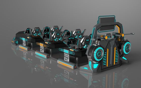 Spaß Fly Battleship 6 Sitz VR Kino. Einzelne Aktionsstruktur, erweiterbare Sitze, großer Rückbildschirm, 55 Spiele, DPVR E3-S Brille & 32-Zoll-Monitor    SKYFUN Hersteller