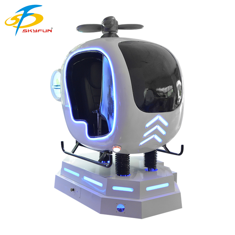 9D VR Flugzeug Flugsimulator – Interaktives Hubschrauber- & Flugzeug-VR-Spiel, Multi-Grad-Bewegung, Joystick-Steuerung, High-Definition VR-Erlebnis für Spielhallen