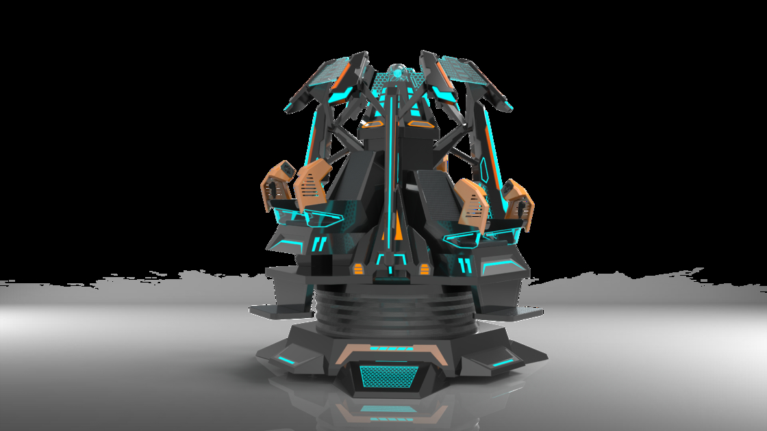 Fun Star Tower 3-Sitzer VR-Kino-Simulator | Exklusives 9-DOF-Motion-Design, 360°-Anzeige, Multi-Spezialeffekte, DPVR-Brille & 3-Spieler-Immersive-Fahrt – SKYFUN Hersteller