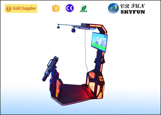 Schwarzes/rotes HTC Vive Flight Simulator, Gewehr, das virtuellen Spiel-Simulator schießt