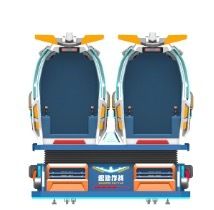 VR-Kampf & Fun-Fly-Flug – 2-Sitzer VR-Kino mit dynamischen Bewegungssitzen, über 50 VR-Filmen, realistischen Spezialeffekten & langlebigem Fiberglas für immersives Entertainment