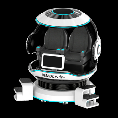 Spaßiger Panda 2 Seat VR Kino Simulator. Kinderfreundliches Panda-Design, 20+ Spezialspiele, sichere Rennsitze, DPVR-Brille und Bewegungseffekte