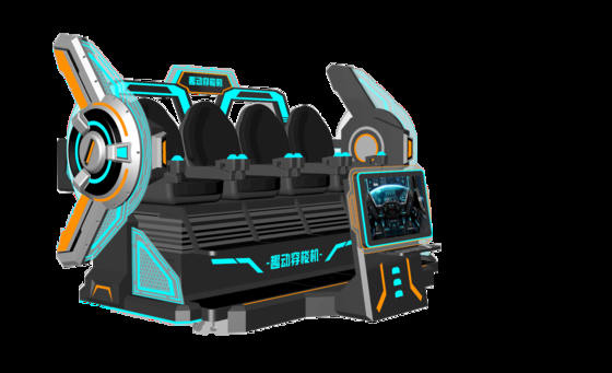 FUN Kino 4-Sitzer VR-Kino-Simulator | Multi-Player 9D VR Motion Ride mit großem Frontbildschirm, Spleißdesign, DPVR-Brille & dynamischen Spezialeffekten – SKYFUN Hersteller