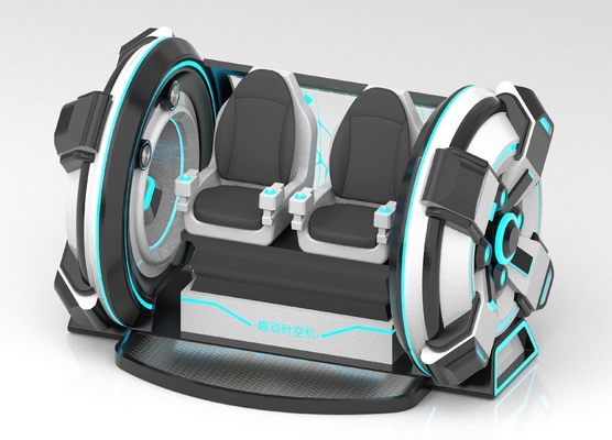 Fun Time Machine 2-Sitzes VR-Kino Simulator. Crank Motion, Glasfaser-Design, Doppelsitz für Eltern-Kind oder Paare, 56 Spiele, DPVR E3-S & 44-Zoll-Touch-Monitor     SKYFUN Hersteller