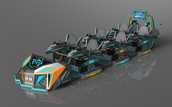 Spaß Fly Battleship 6 Sitz VR Kino. Einzelne Aktionsstruktur, erweiterbare Sitze, großer Rückbildschirm, 55 Spiele, DPVR E3-S Brille & 32-Zoll-Monitor    SKYFUN Hersteller